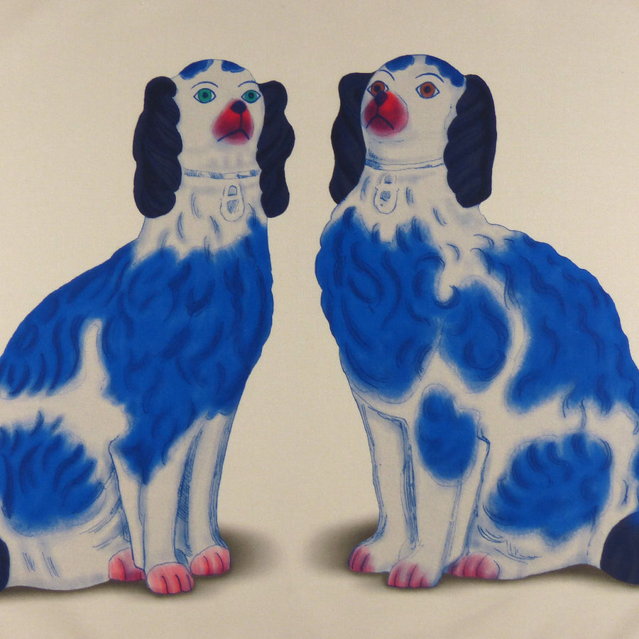 Cotton Tea Towel - Pottery Dogs no.29