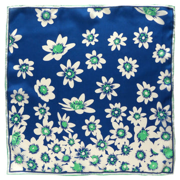 Silk Pocket Square - Thomas Blue/Green/White